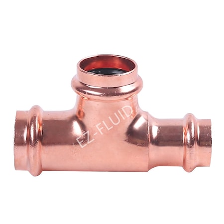 Ez-Fluid 1 x 1/2 x 1 P x P x P COPPER PRESS TEE REDUCER EZPT135